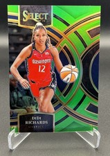 2024 Select WNBA - DiDi Richards #113 Premier Neon Green Prizm /75 - Mystics