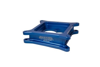 Wehrs Machine WM302AB Blue 2 in. Thick Square Bore Open Carburetor Spacer