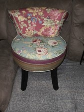 Small lovely floral vanity chair