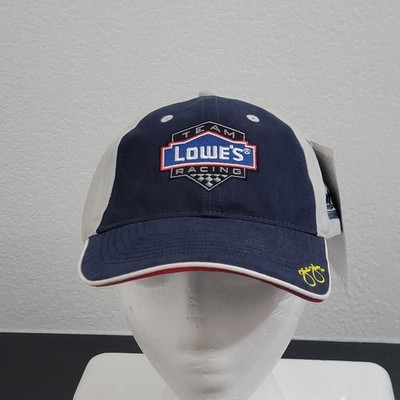 New-NASCAR Team Lowes Racing Cap Hat Strapback Adjustable #48 Blue 100% Cotton