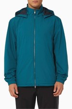 Z Zegna Mens Microfiber 61 Hooded Jacket Medium Peacock - NWT 750