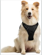 Small Dog Harness with 2 Leash Clips No-Pull Reflective Vest Dog Pet Supplies 