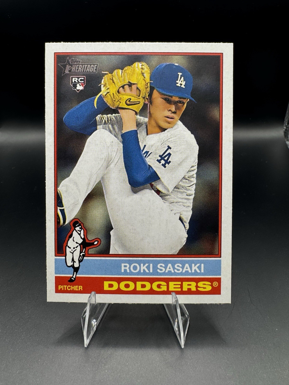 2025 Topps Heritage - Roki Sasaki #224 (RC) Dodgers 77