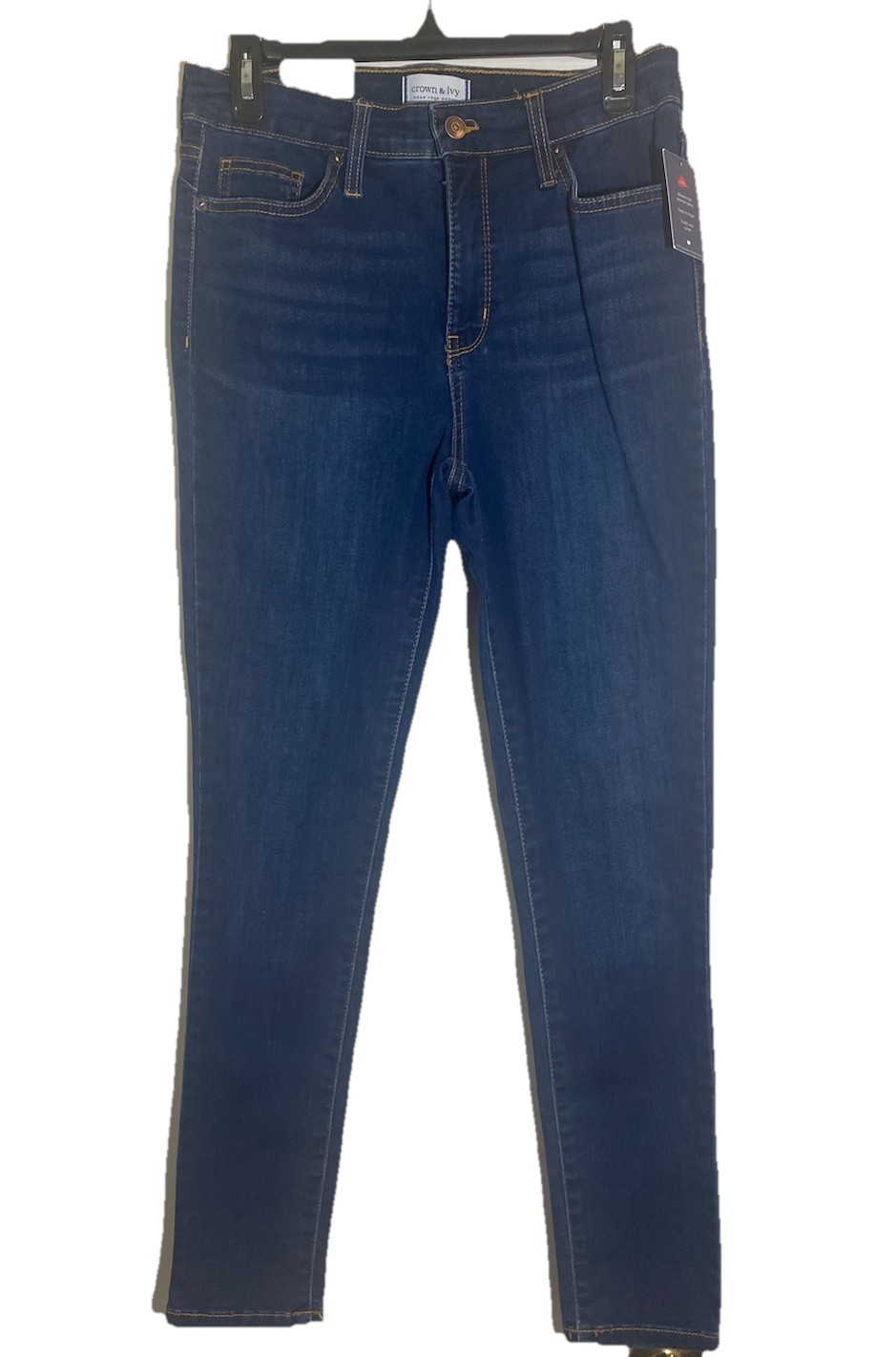Crown & Ivy Jeans Women’s Size 6 High Rise Skinny Premium LYCRA Fiber- NWT