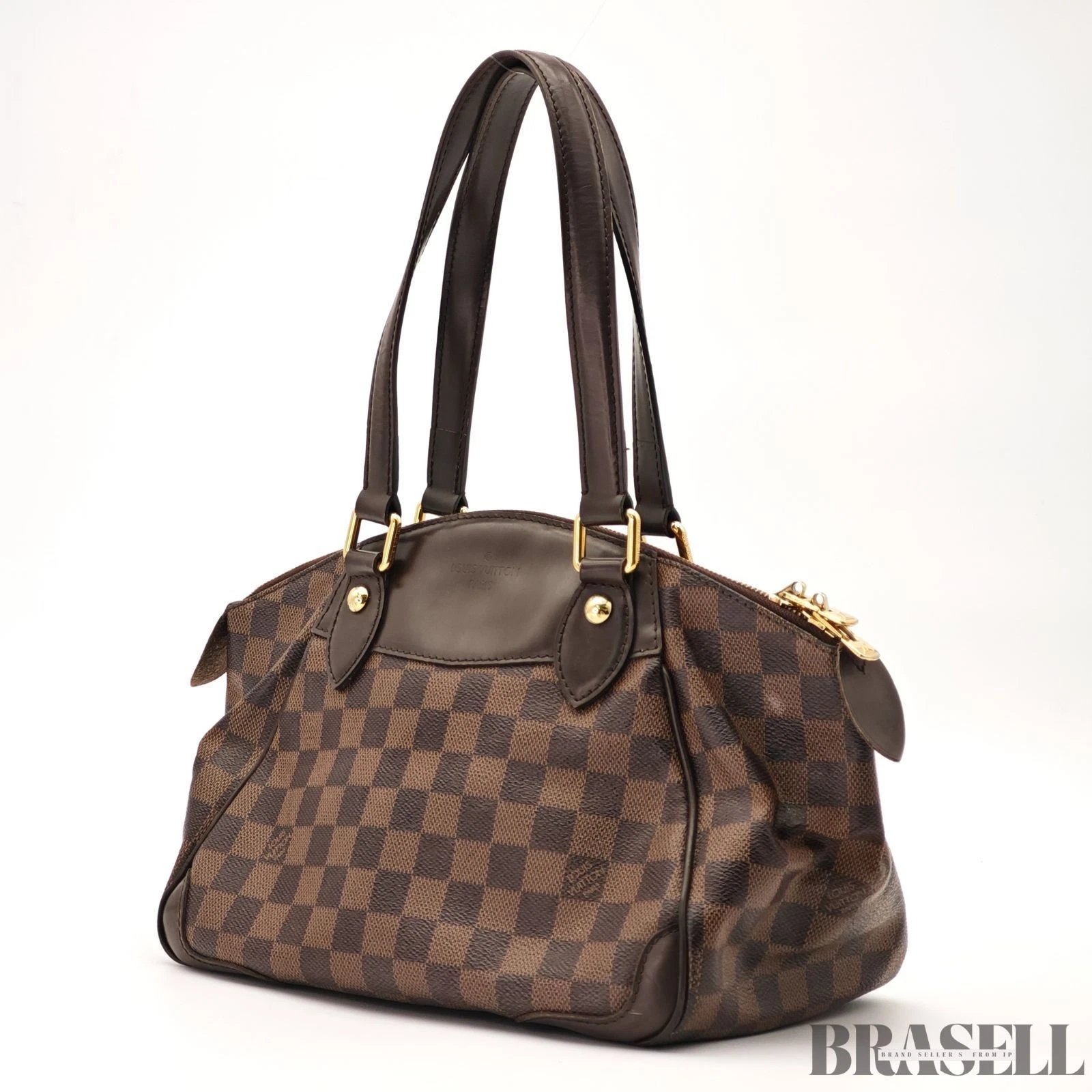 Vuitton — LOUIS VUITTON Verona N41117 Hand Bag Shoulder Bag Damier Ebene Brown
