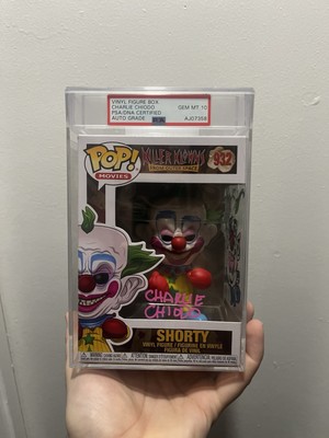 Funko Pop Killer Klowns Shorty Funko Signed With Art Work. PSA 10 encapsulated