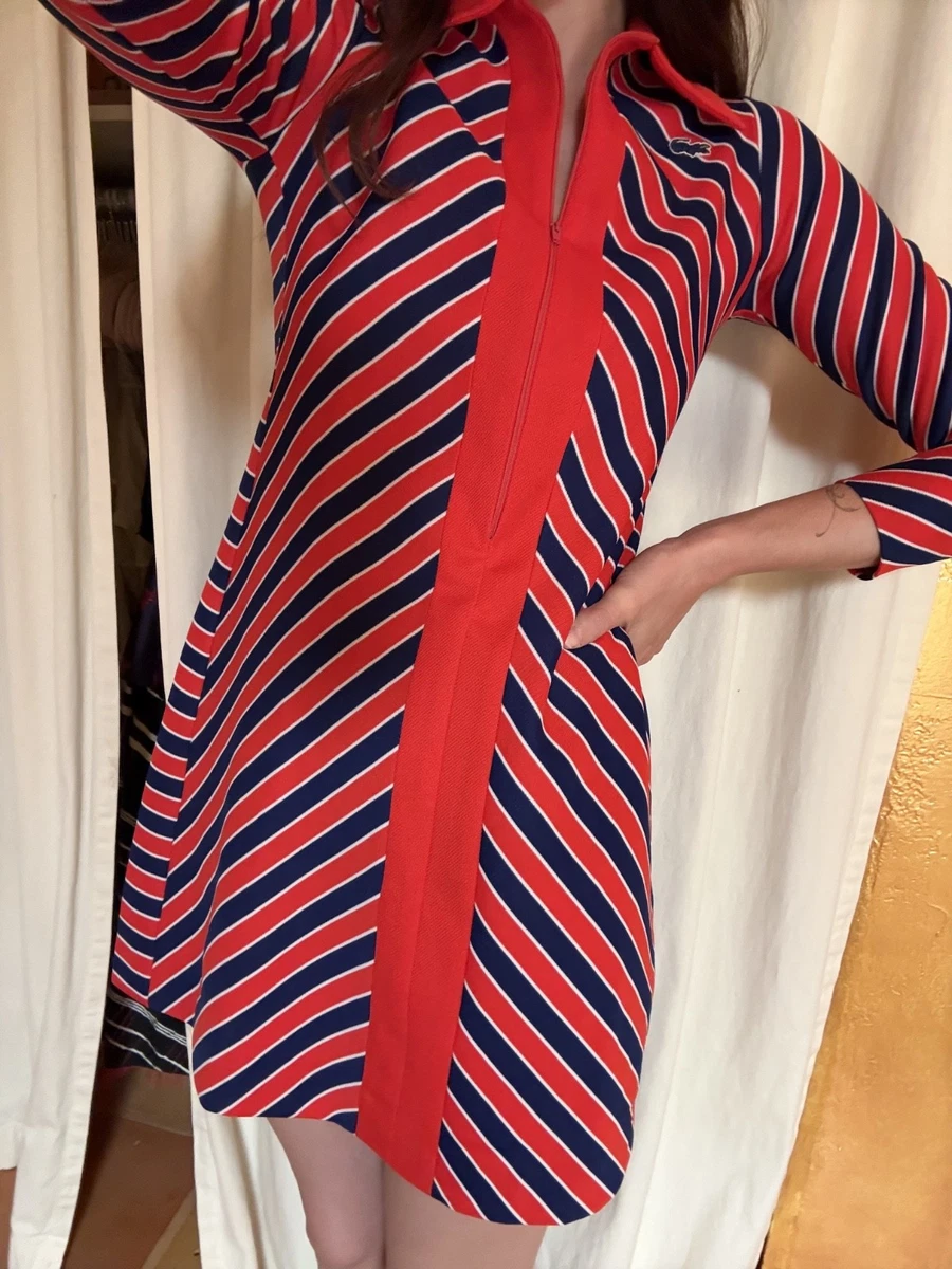red blue striped dress MILLE Violetta Dress in Sailing Stripe L main image 1