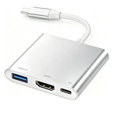 USB-C to HDMI Adapter Supports 4K / 30Hz - Type- C 3 in 1 Converter Cable f...