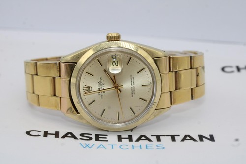 Rolex Oyster Perpetual Date 1550 Gold Plated 1971 - Picture 11 of 11