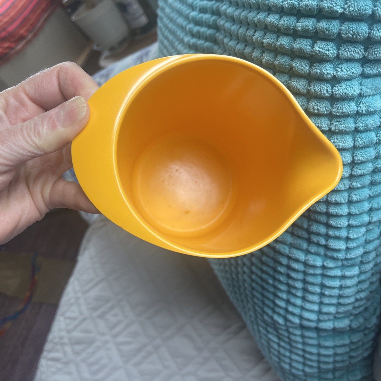 Vtg MCM Rosti Melamine 1L Yellow Spouted Pitcher Designer Erik Lehmann 1960s