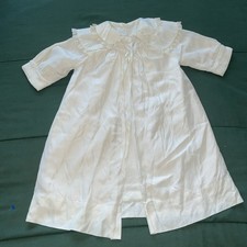 Vintage Silk Christening Gown Baptismal Dress