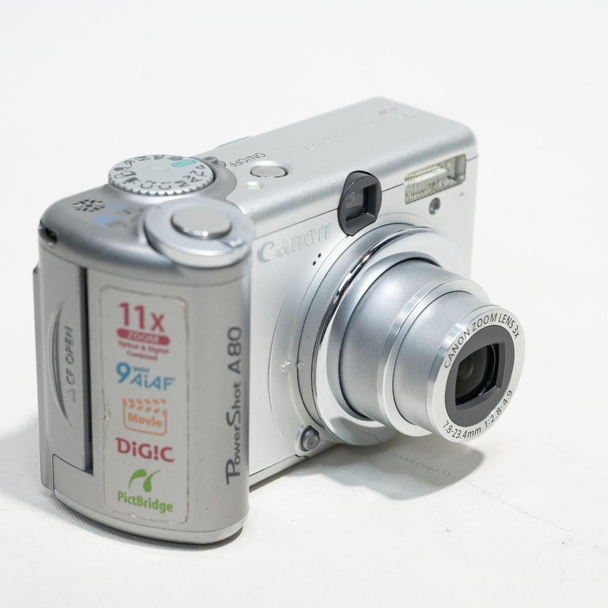 Canon PowerShot A80 CCD Digicam 4MP Digital Camera Y2K AAs