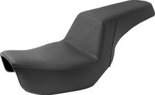 SADDLEMEN - 806-04-174 - Step-Up Seat - Gripper - Black - Dyna for HD Wide Glide