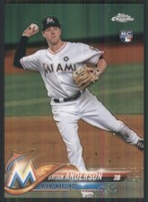 2018 Topps Chrome #22 Brian Anderson RC Miami Marlins 2698