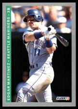 Edgar Martinez 1993 Fleer #41 Mariners MLB READ FREE SHIPPING AutographDen