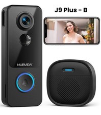 MUBVIEW Smart Video Doorbell - Bell- J9 PLUS, INDOOR CHIME, 2 Way Talk
