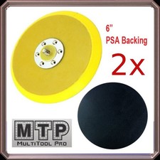 2x 6" 148mm PSA  Sanding Pad  5/16" 24 TPI Thread DA Sander Grinder Polishing