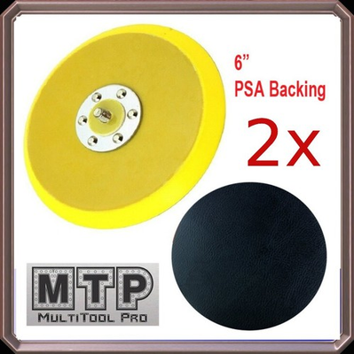 #ad 2x 6quot; 148mm PSA Sanding Pad 5 16quot; 24 TPI Thread DA Sander Grinder Polishing $14.95