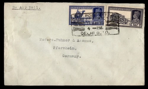 Mayfairstamps India Delhi to Pforzheim Germany Cover aax_03297