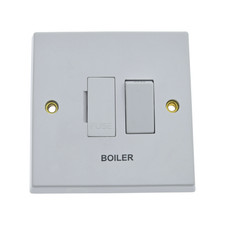 Volex VX1080BO 13A Double Pole Switched Fused Connection Unit marked Boiler