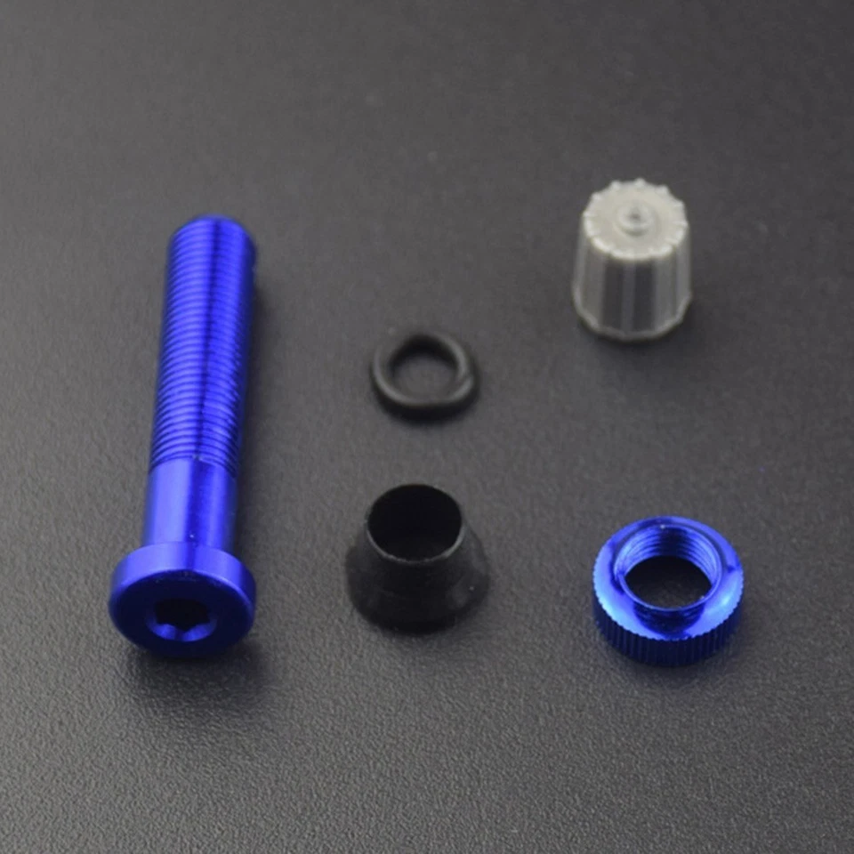 2pcs Tubeless Bike Wheel Tyre Valve Aluminum Alloy Bicycle Valve Cap Dust Proof - Image 3 of 4