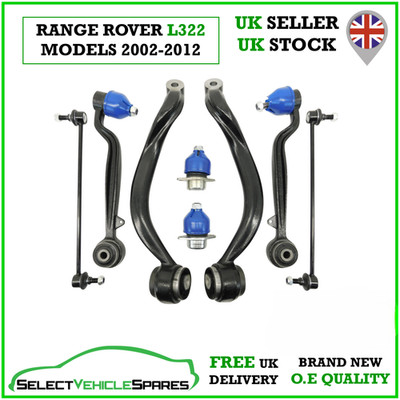 NEW RANGE ROVER L322 DRIVERS & PASSENGER FRONT SUSPENSION ARM SET 2002-2012