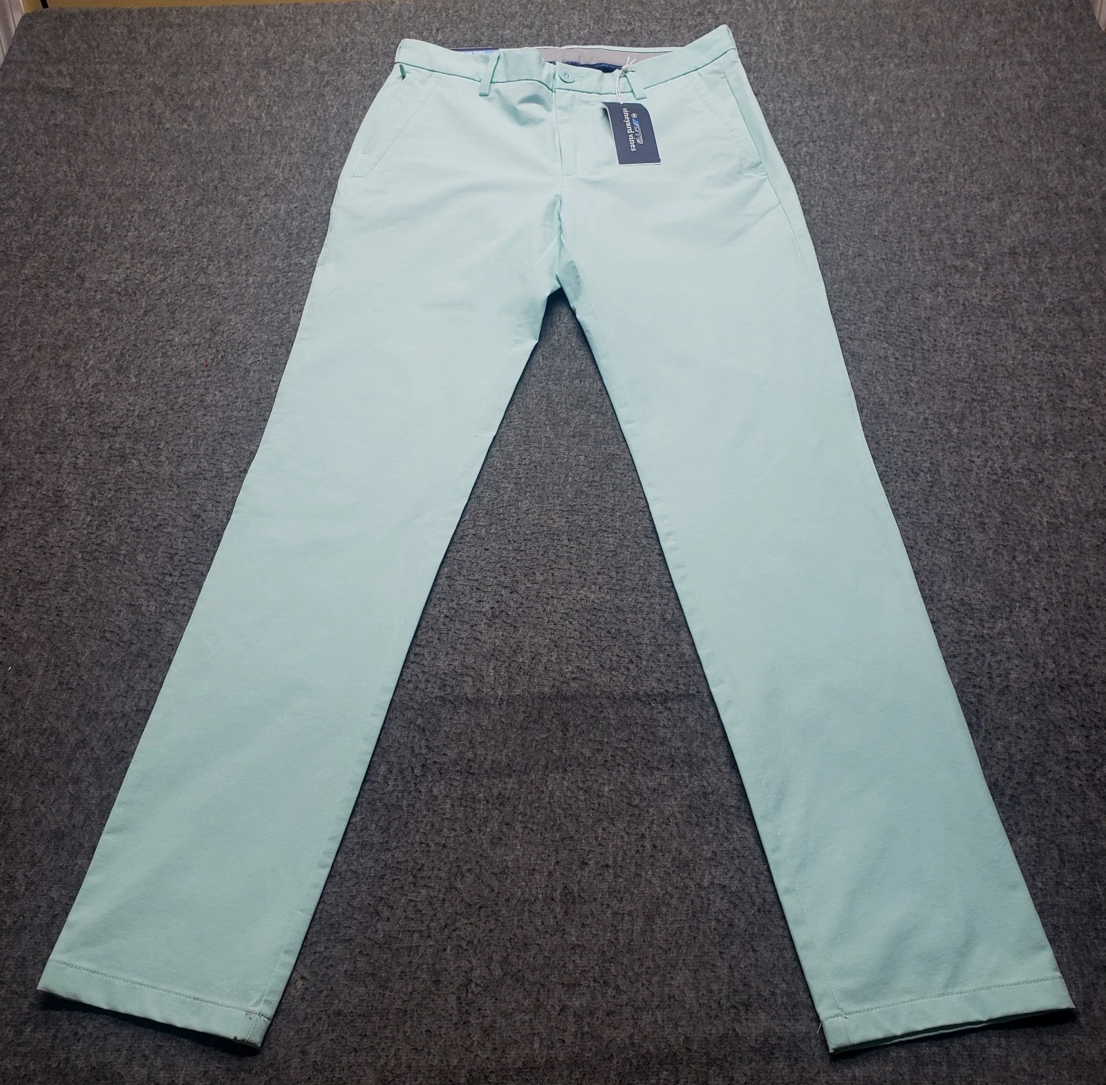 NEW Vineyard Vines OTG Pants Mens 30x32 Performance On The Go Aqua Sky Stretch