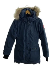 CANADA GOOSE Down Jacket TRILLIUM PARKA XS Polyester Navy Solid 6550L From Japan