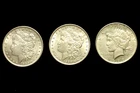 Lot of 3 Morgan Silver Dollars  1885-O, 1900, 1922   90% Silver