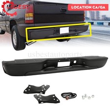 For 1999-2007 Chevy Silverado Gmc Sierra 2500hd 3500 Black Rear Step Bumper