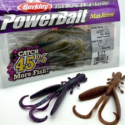 Berkley PowerBait MaxScent Critter Hawg 4 (Select Colors) 