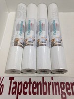 Vliestapete Rasch 4X 808827 (4Rollen) Uni Kreismuster Weiß Restposten Wohnzimmer