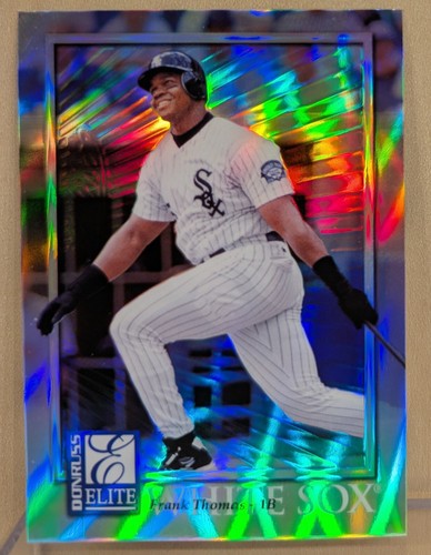 1998 Donruss Collections ELITE PRIZED #402 Frank Thomas Refractor HOF RARE /220 - Picture 1 of 2