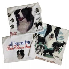 T-shirt Border Collie uomo donna XL maglietta 3 camicie bianca unisex cane amante regalo