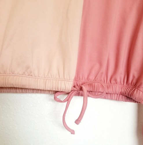 Sudadera con capucha para mujer Derek Heart junior con bloque de color, rosa polvorienta, talla mediana - Imagen 4 de 7