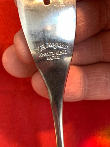 F B Rogers COBRA Satinato 18-8 Acciaio Inox Giappone Posate 6 1/2" FORCHETTA INSALATA/DESSERT - Foto 5 di 14