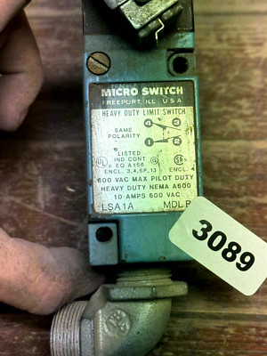 Honeywell LSA1A Heavy Duty Limit Switch, 10 amps, 600VAC