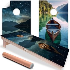 Canoes Corn Hole Bean Bag Toss Wrap Stickers Skins Boards Not Included