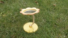 Vintage Soviet USSR Table Enlarging Mirror Sunflower About 1970