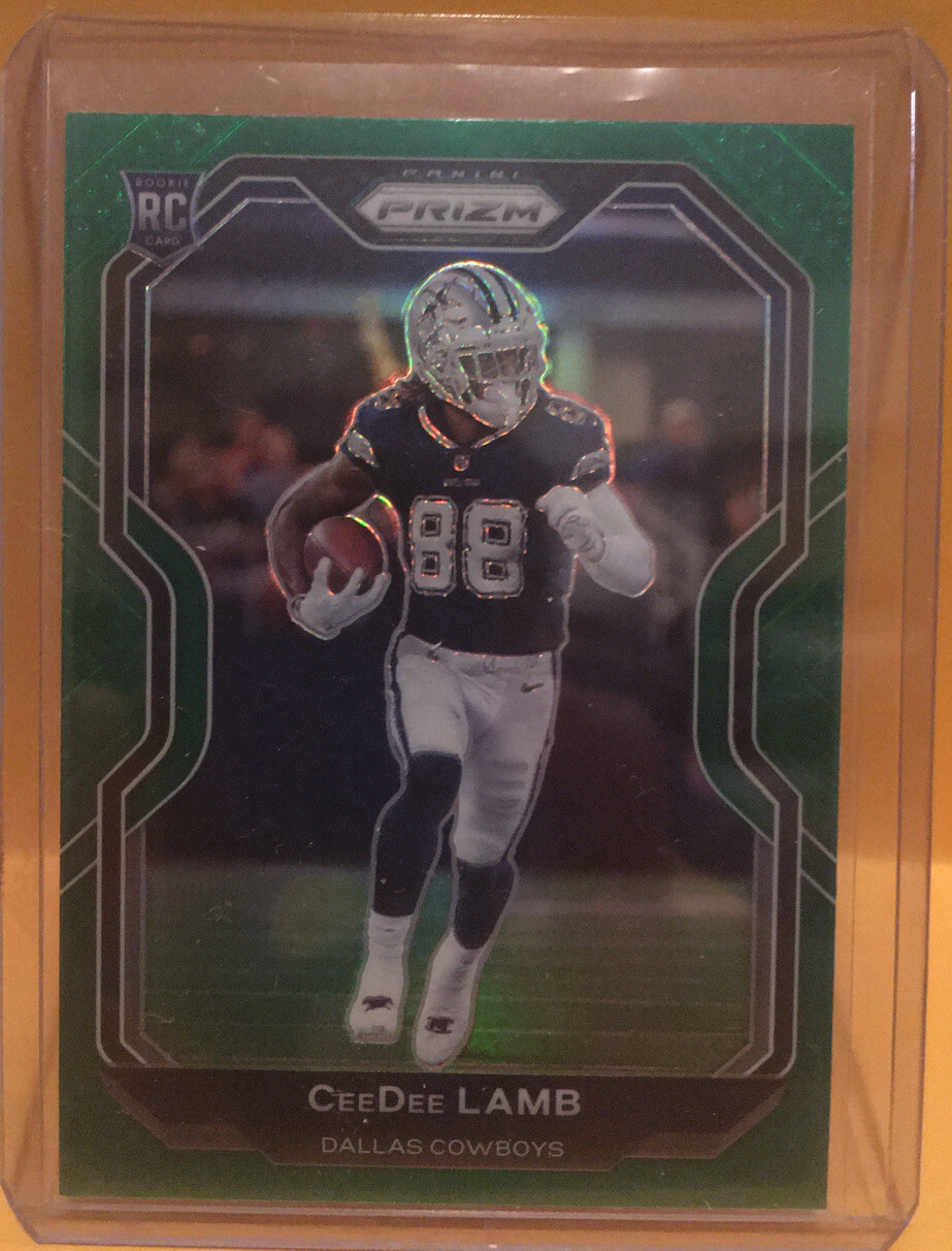 CeeDee Lamb Green #334 Rookie Card Prizm Football 2020