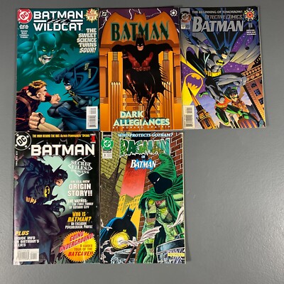 LOT OF 5-Batman Vintage DC Universe Comic Books Issues #0,1,2,8