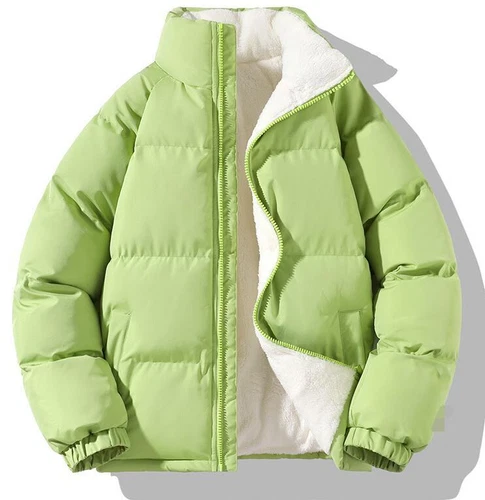 OFF WHITE Piumino Uomo Cotone Spessa Peluche Giacca Caldo Supporto Collare Cappotto Caldo Puff