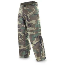 Genuine US Military Issue Surplus ECWCS Over Pants, Woodland Camouflage, US Made
