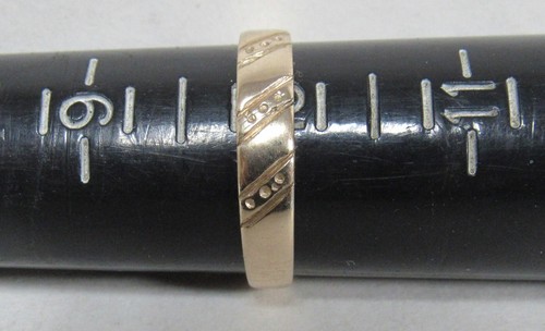 Zales 14K Yellow Gold Wedding Band Mens Sz 10 Anniversary Ring 3g JTC969 Vintage - Picture 12 of 16