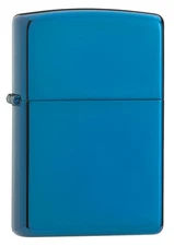 Zippo Windproof Polished Blue Lighter, 20446, New In Box