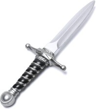SR 15" Foam Short Sword Prop,Medieval Dark Assassin Dagger for Costume Accessory
