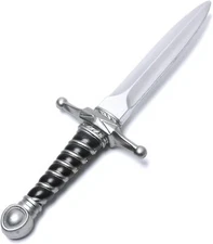 SR 15" Foam Short Sword Prop,Medieval Dark Assassin Dagger for Costume Accessory
