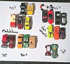 Matchbox Hot Wheels Diecast Lot 20 Cars Trucks Racer 1990  s 1980s 1970s Vintage