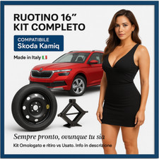 Spare Tire Kit 16" For Skoda Kamiq Approved Jack Gift 125/80 R16 16
