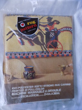 Red Heart Rug Pattern, Charioteer latch hook rug canvas 6670-11 NOS